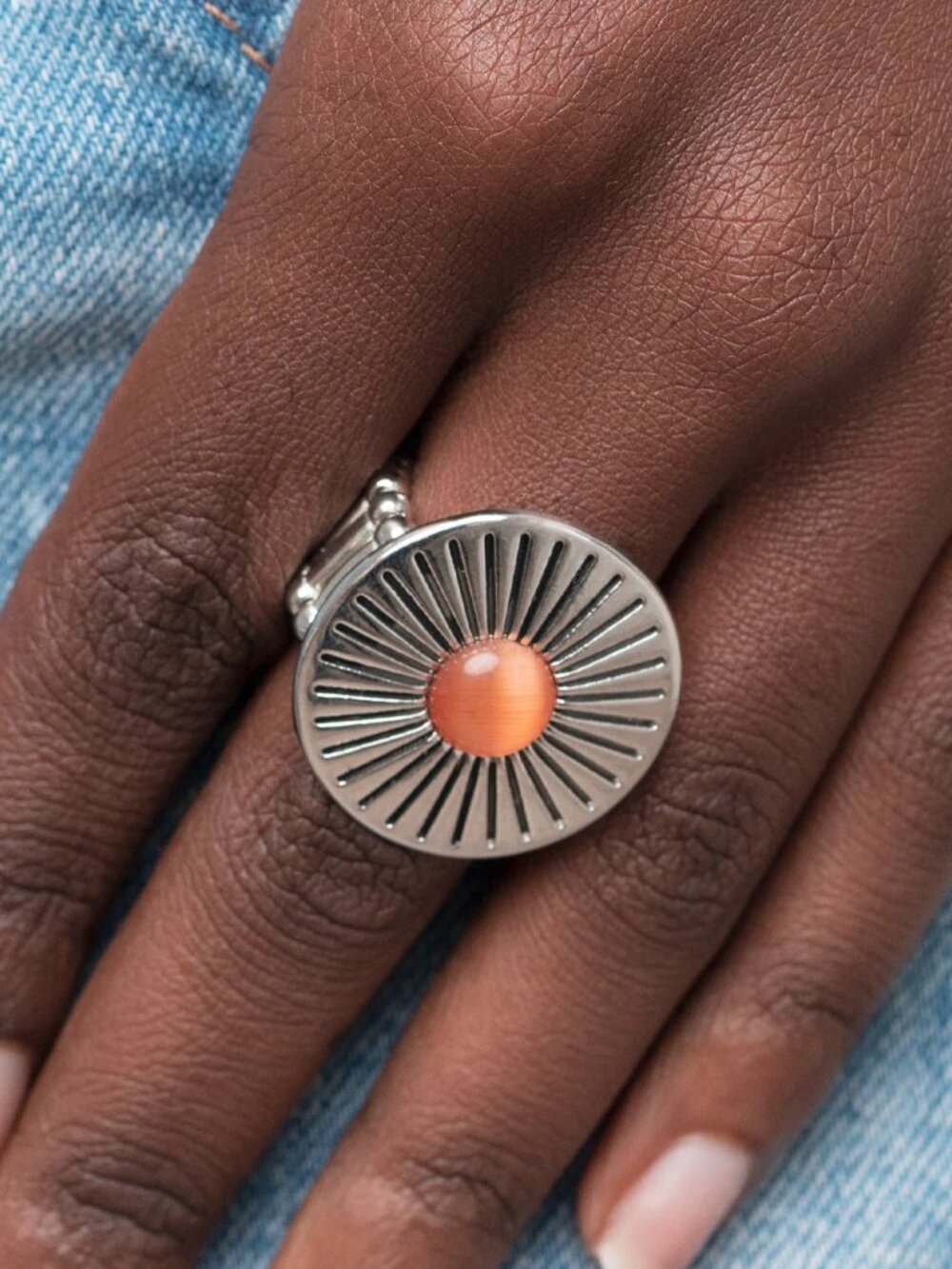 Paparazzi Jewelry Accessories - Everglade Eden - Orange  Ring - Vintage